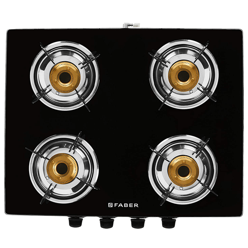 Buy Faber Jumbo 4 Burners Hob Cooktop (4BB AI, Black) Online Croma